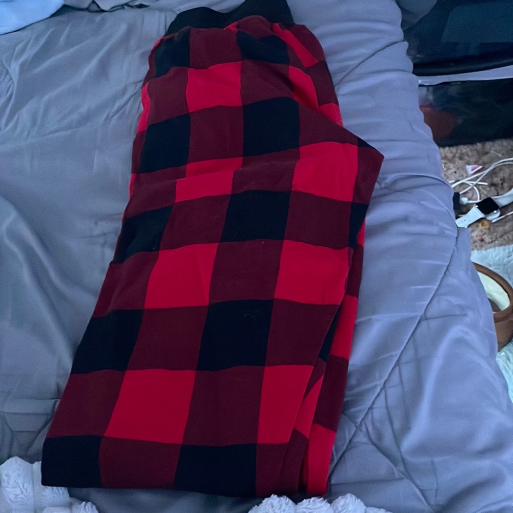 plaid pajamas